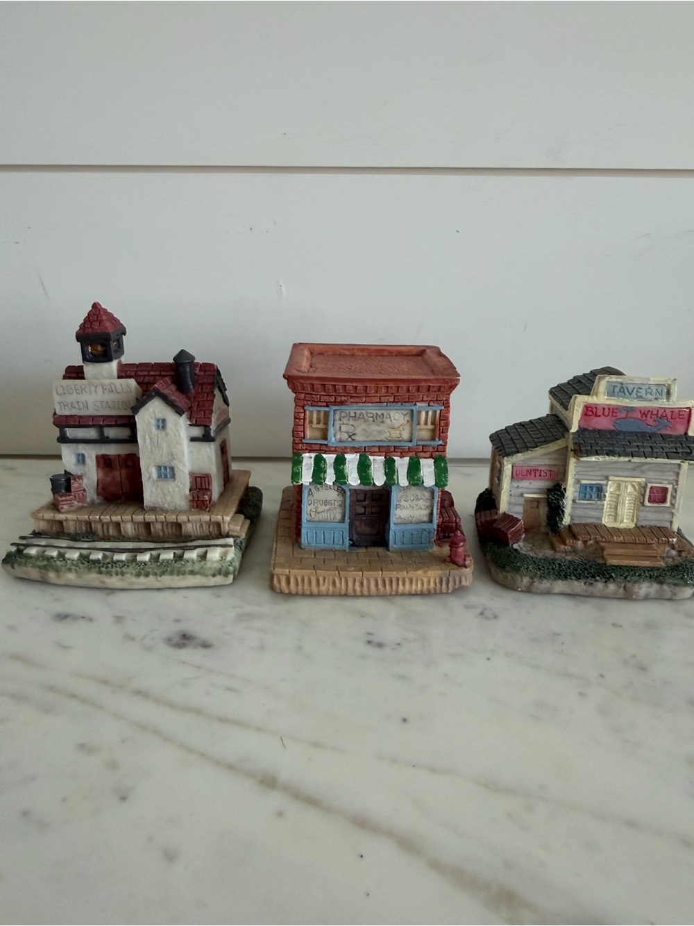 Vintage Liberty Falls Bundle Lot of 3 Tavern Pharmacy Train Station